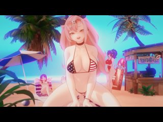 fan service on the beach v1 nicole demara (zenless zone zero [giddora] 4k porn sfm 3d rule34 hentai deep fuck huge cock big tits