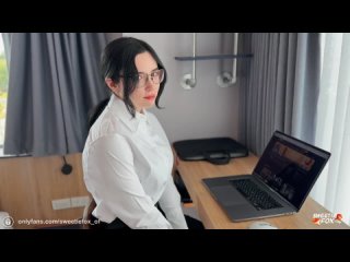 horny secretary sucks and fucks boss's cock until cum in mouth poi man mast sweetie fox teen